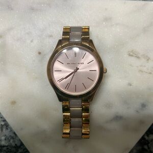 Michael Kors Women's Slim Runway Rose Gold-Tone Watch MK4294